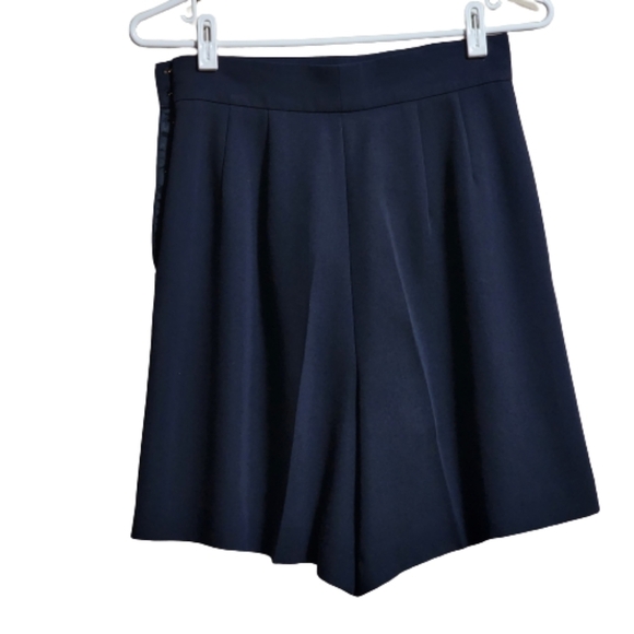High waist sailor tailored short color navy blue with golden buttons size xs - Picture 2 of 5